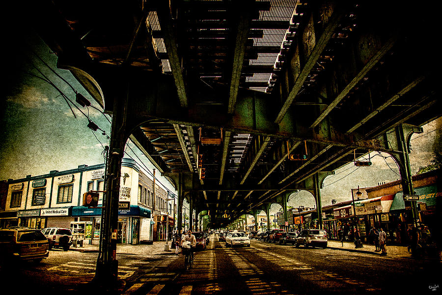 Under the El Photograph by Chris Lord