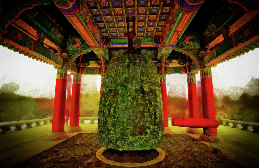 Under The Friendship Bell Mixed Media by Joseph Hollingsworth