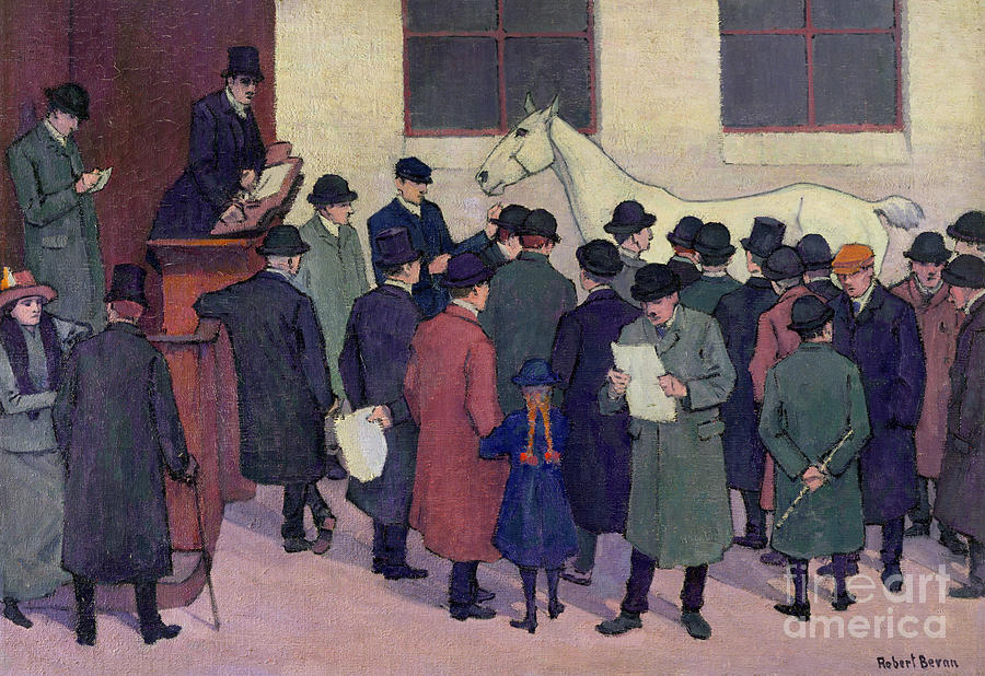 Under the Hammer, 1914 Painting by Robert Bevan