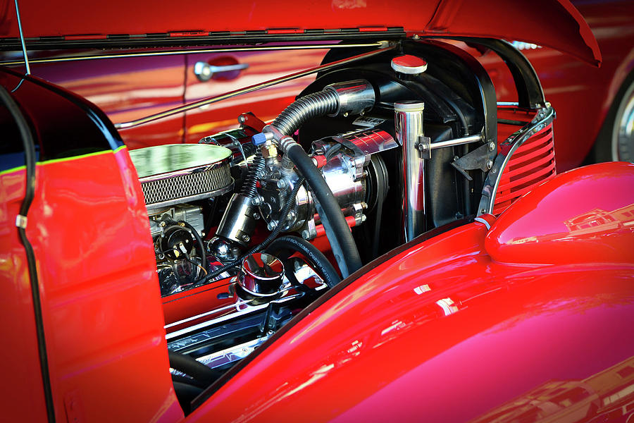 Car Photograph - Under the hood by Geoff Mckay