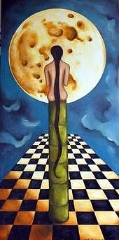 Under the Moon Painting by Leah Saulnier The Painting Maniac