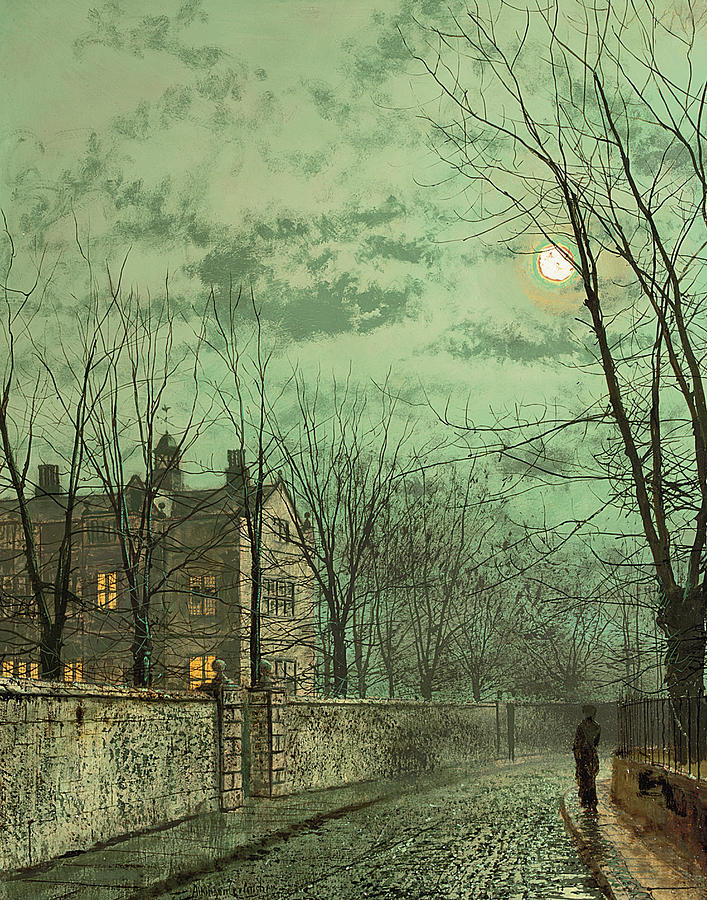 Under the Moonbeams Painting by John Atkinson Grimshaw