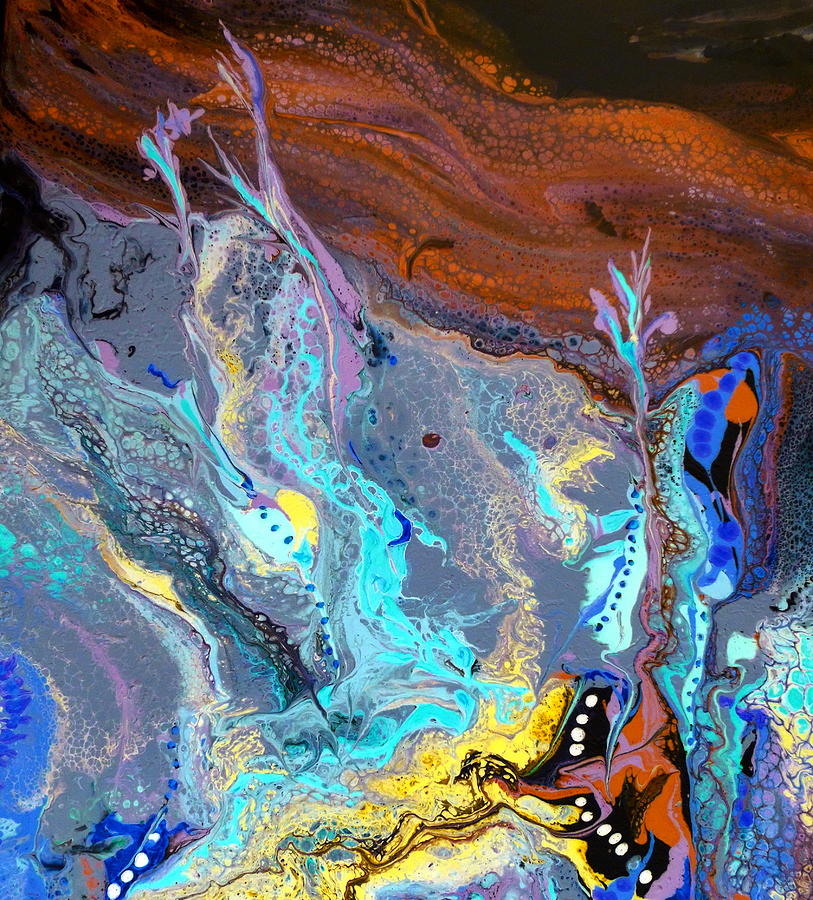 Under the Night Sea Painting by Cheryl Ehlers