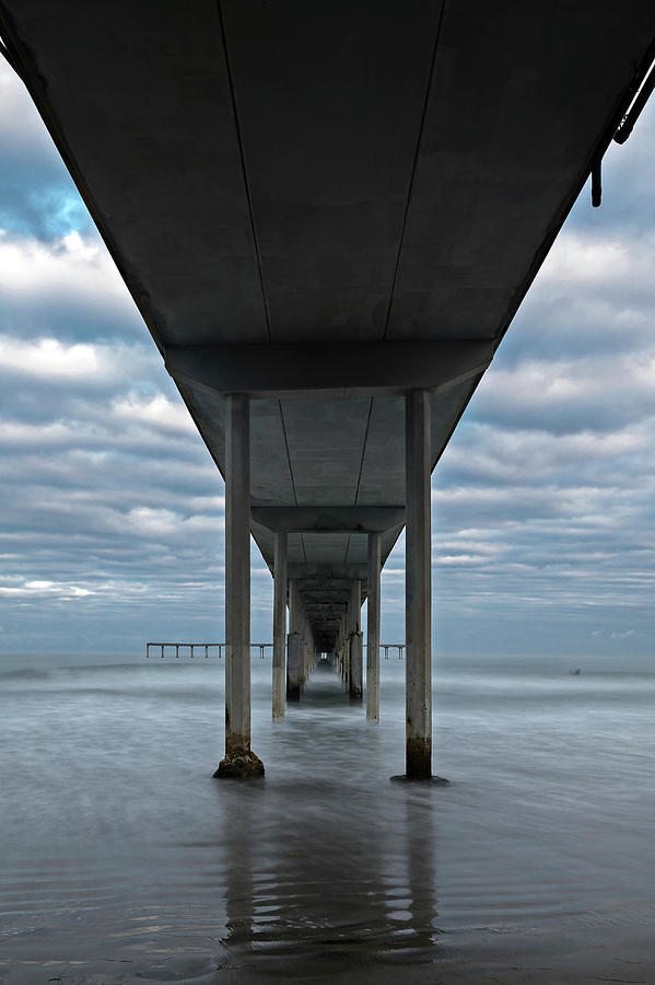 Under the Ocean Beach Pier San Diego Early Morning Photograph by James Sage