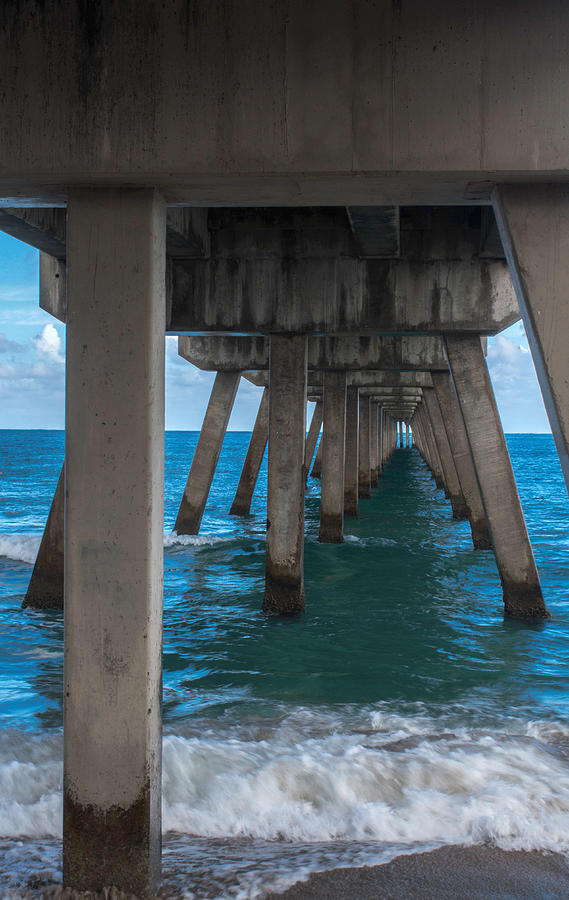 Under The Pier Photograph by Arlene Carmel