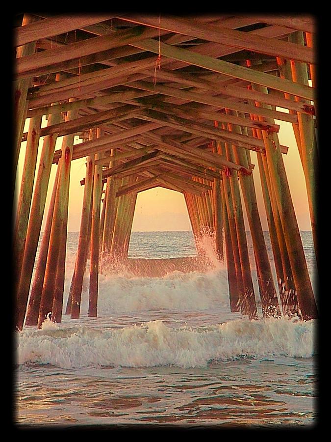Under the Pier at Dawn Photograph by Betty Buller Whitehead