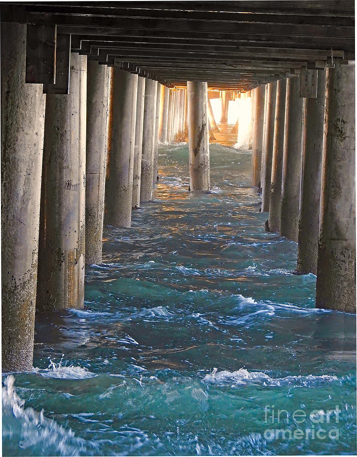 Under the Pier Photograph by Beth Myer Photography