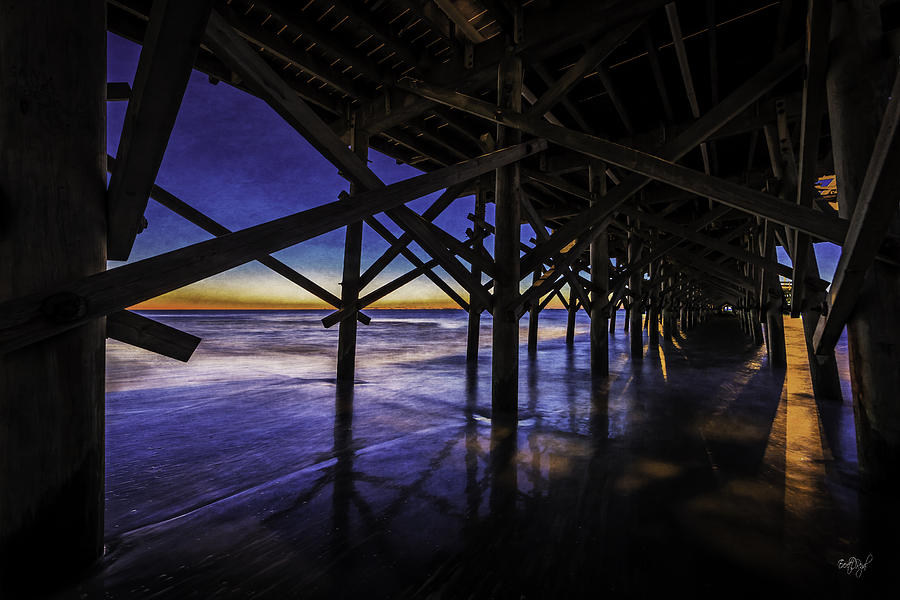Sunset Photograph - Under The Pier by Everet Regal