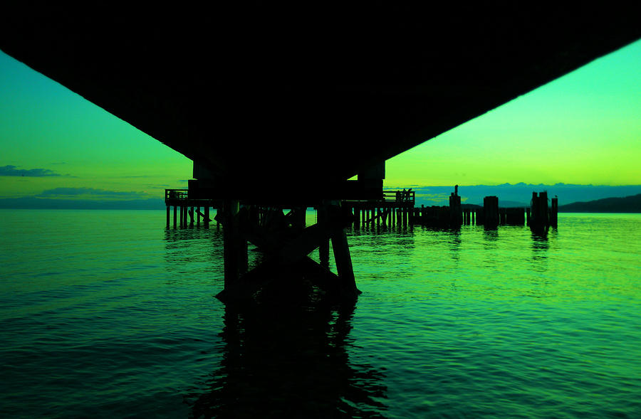 Under the Pier  Photograph by Jeff Swan