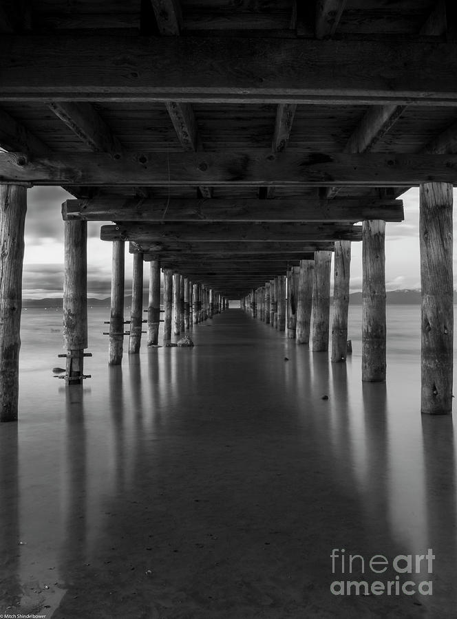 Under The Pier Photograph by Mitch Shindelbower