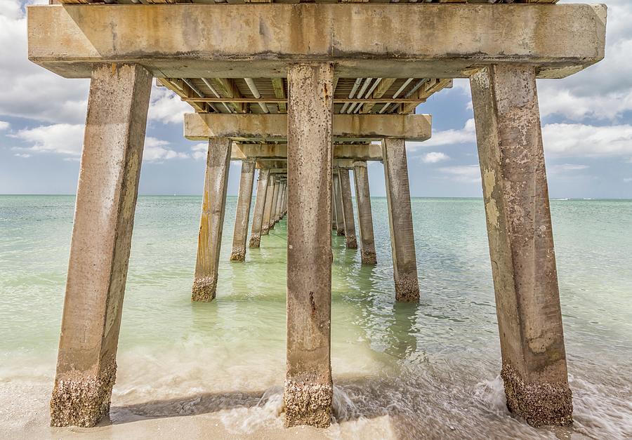 Under the Pier Naples Photograph by Framing Places