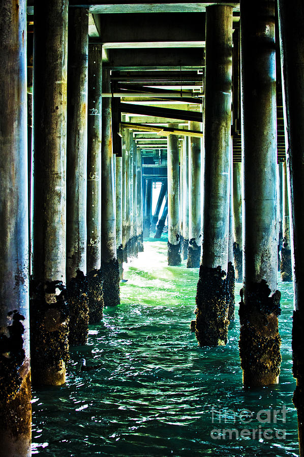 Under the Santa Monica pier 1 #1 Photograph by Micah May