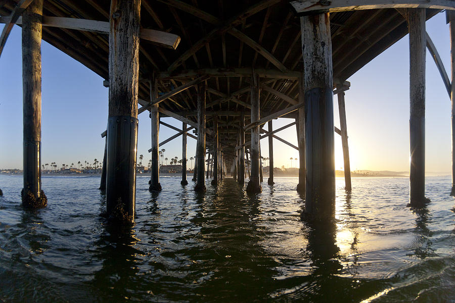 Newport Beach Photograph - Under The Pier by Sean Davey