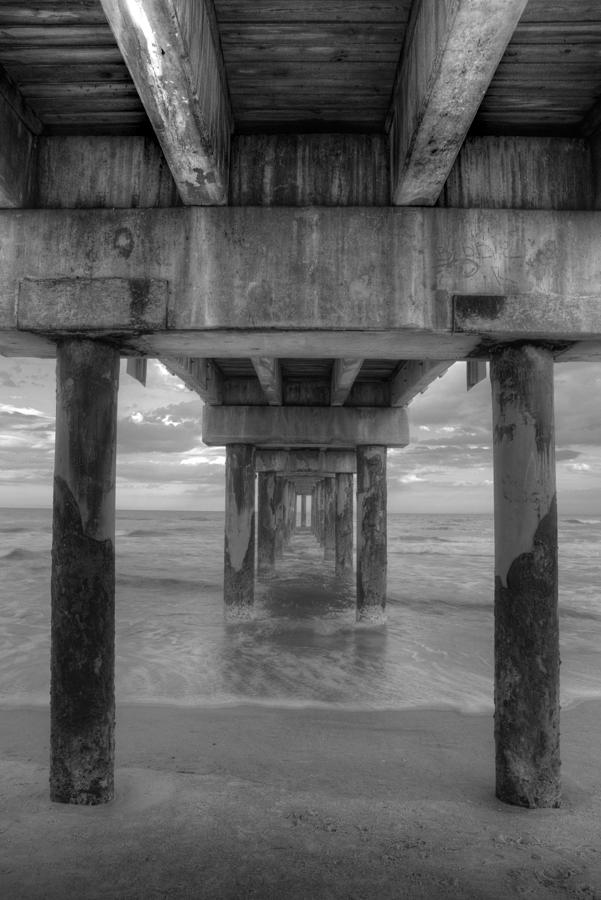 Under the Pier Photograph by Steve Gravano