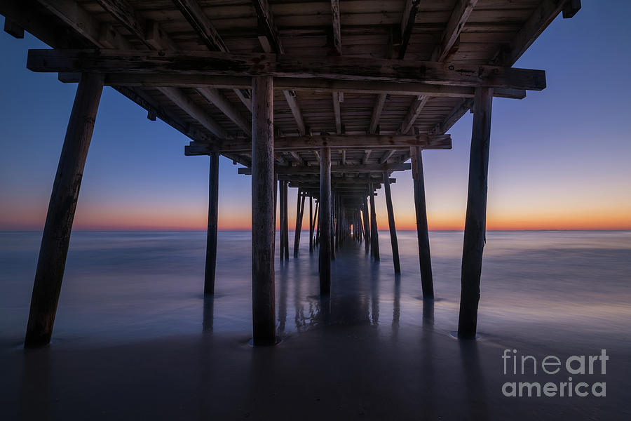 Under The Pier Sunrise Photograph by Michael Ver Sprill
