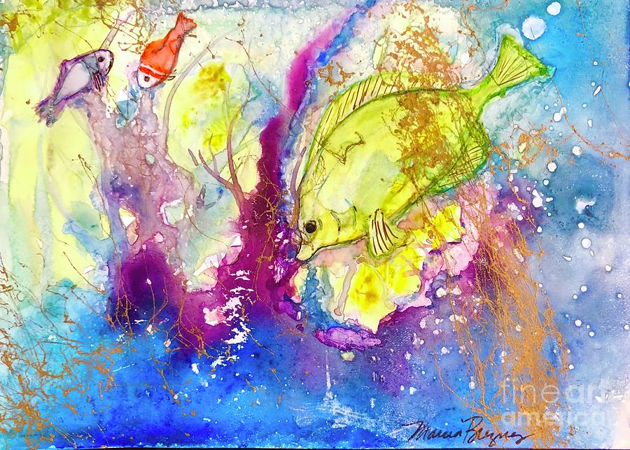 Under The Sea Painting by Marcia Breznay