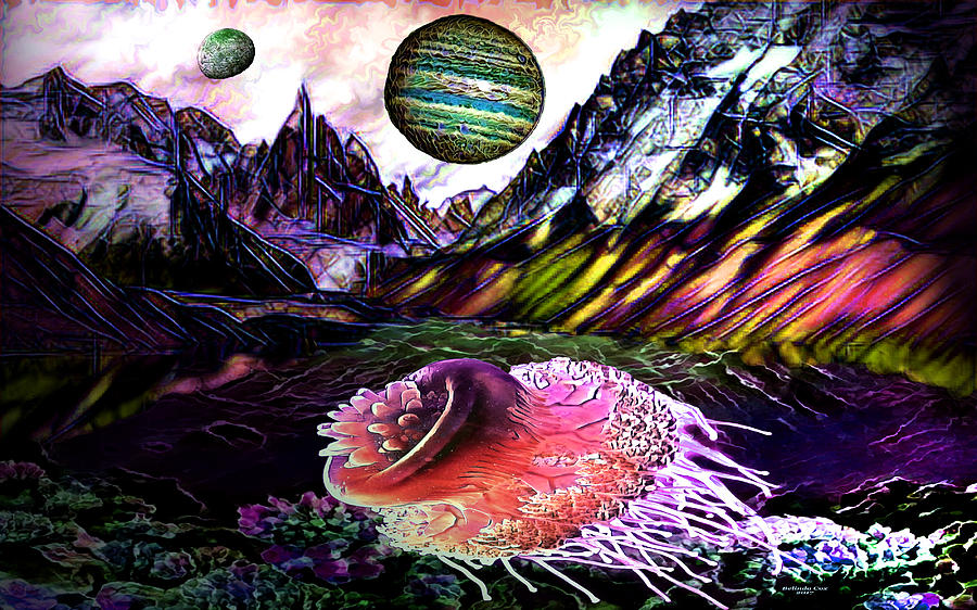 Under the Sea on Another Planet Digital Art by Artful Oasis