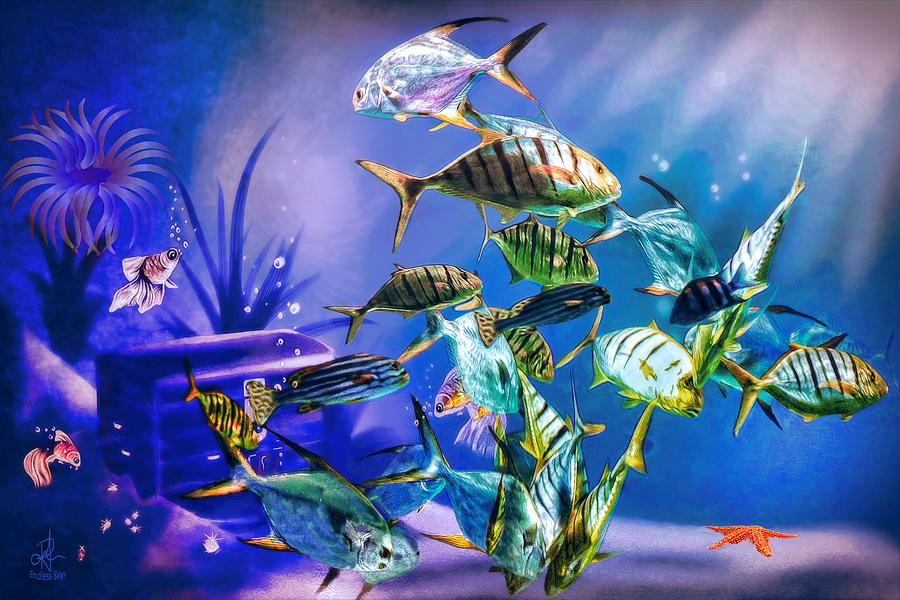 Under the Sea Digital Art by Pennie McCracken