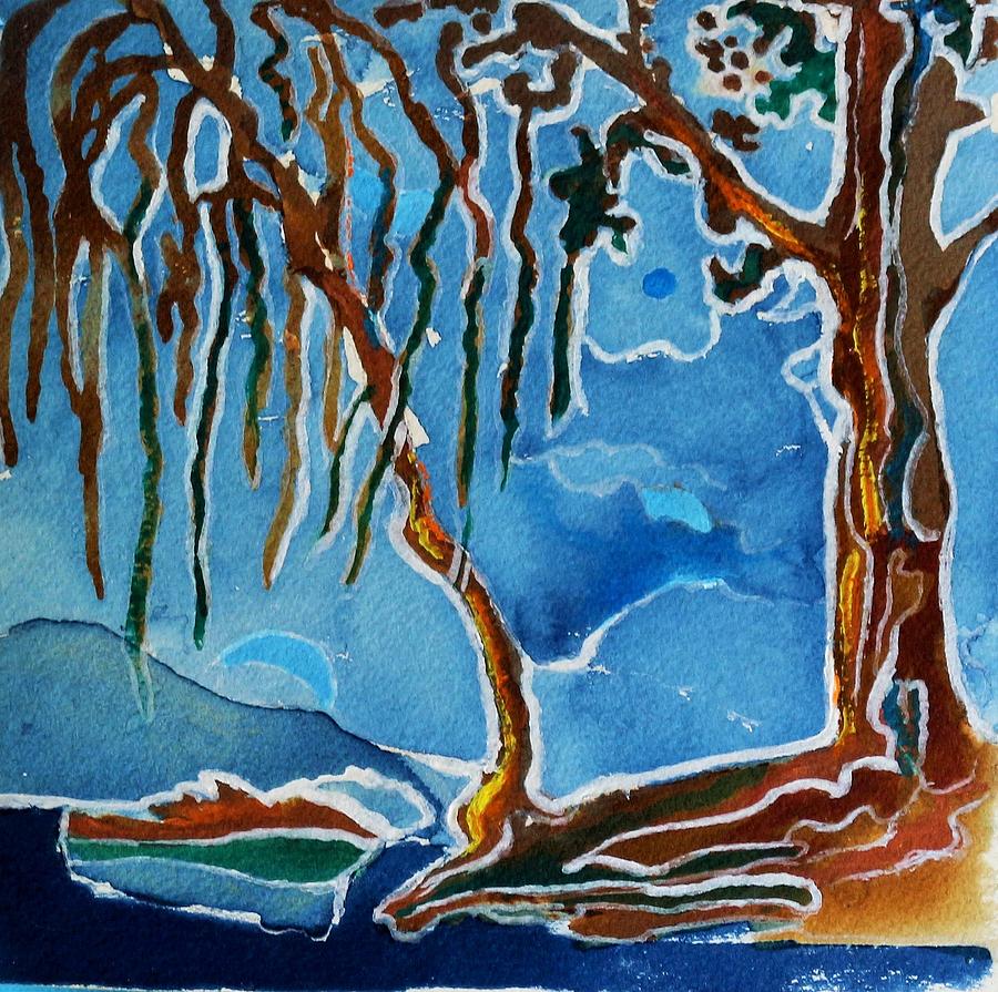Under the trees Painting by John Edwe