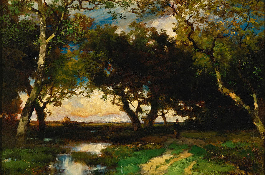 Under the Trees Painting by Thomas Moran