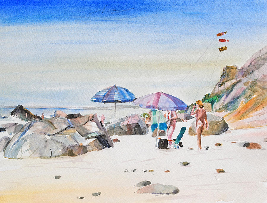 Under the Umbrella Painting by P Anthony Visco