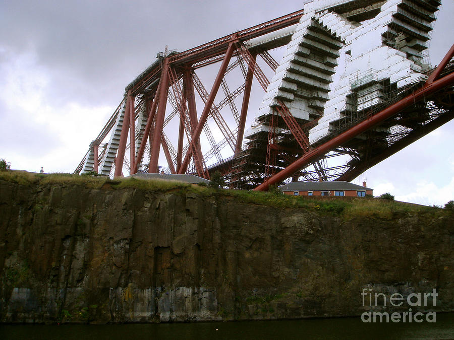 The Forth Bridge - Under Wraps Photograph by Yvonne Johnstone