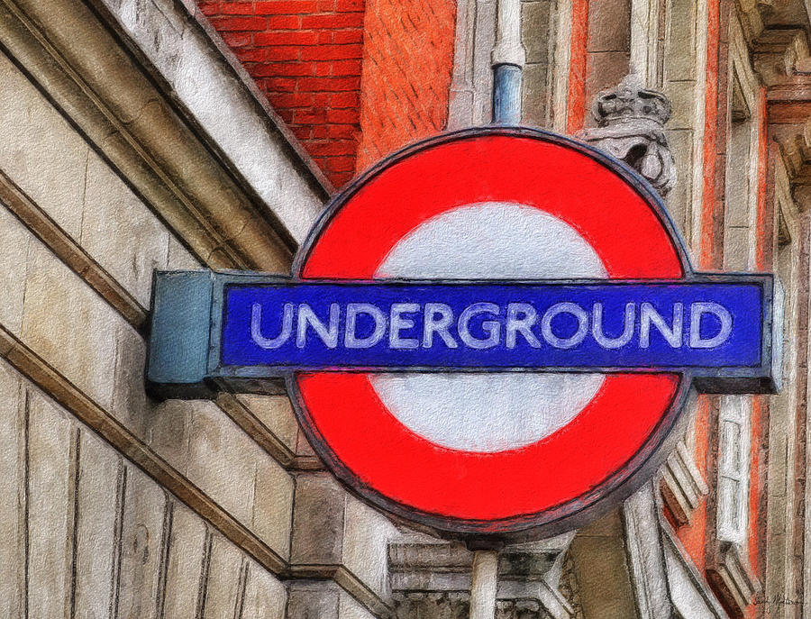 London Painting - Underground #1 by Sandy MacGowan