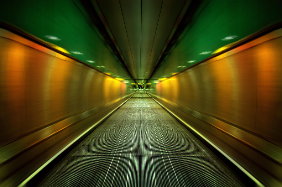 Architecture Photograph - Underground Heathrow by Svetlana Sewell