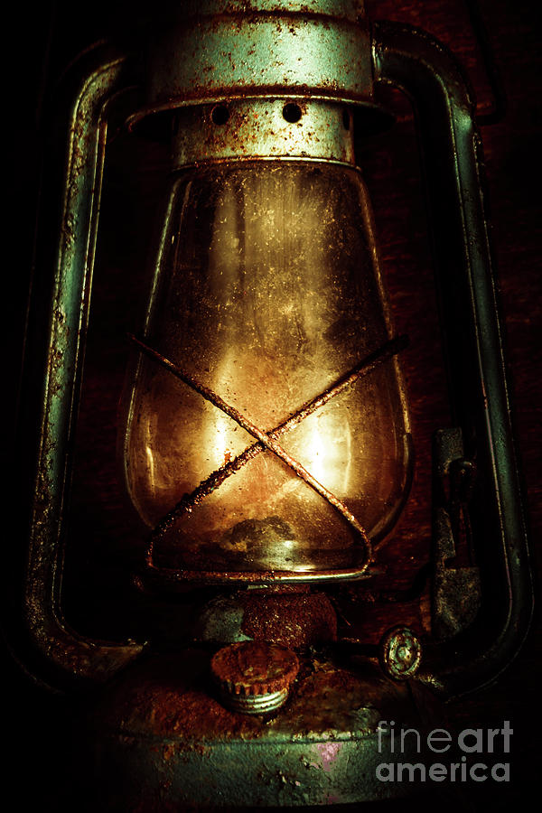 Underground mining lamp  Photograph by Jorgo Photography