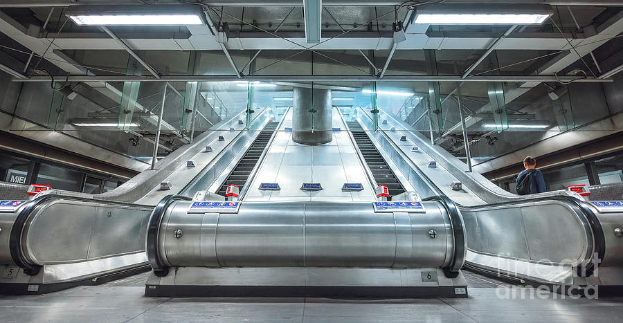 London Photograph - Underground Stair by Svetlana Sewell