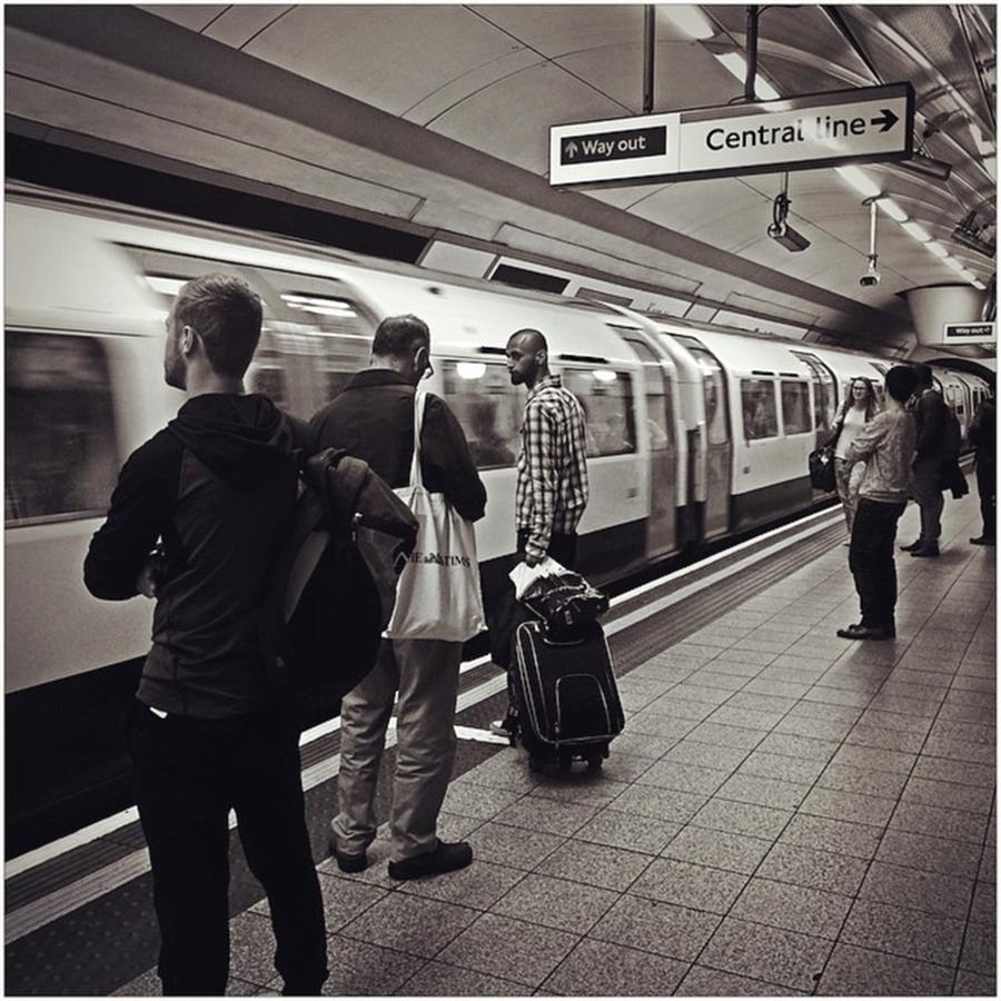 London Photograph - #underground #tube #train #travel by Pamela Harridine