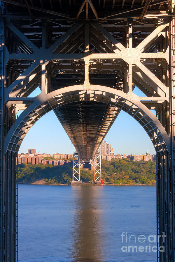 Underneath the George Washington Bridge II Photograph by Clarence Holmes