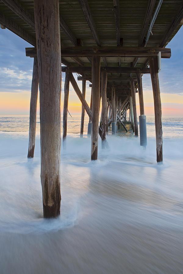 Underneath The Pier At The Jersey Shore  Photograph by Susan Candelario