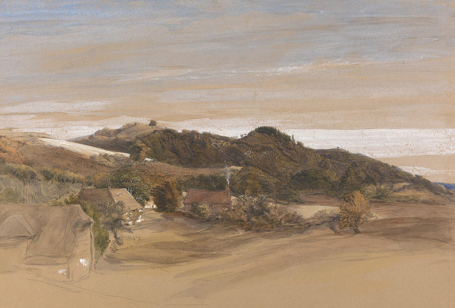 Underriver Hills, near Sevenoaks, Kent Painting by Samuel Palmer