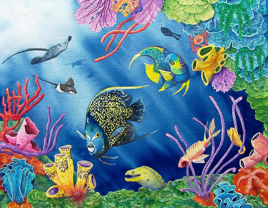 Fish Painting - Undersea Garden by Gale Cochran-Smith