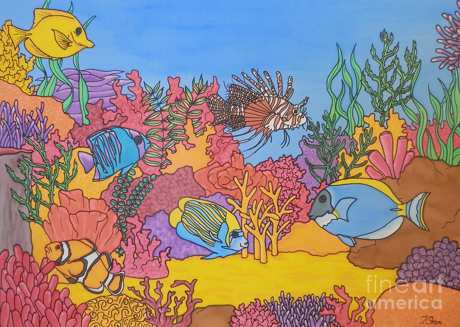 Fish Painting - Undersea Wonderland by Joanne Oram 