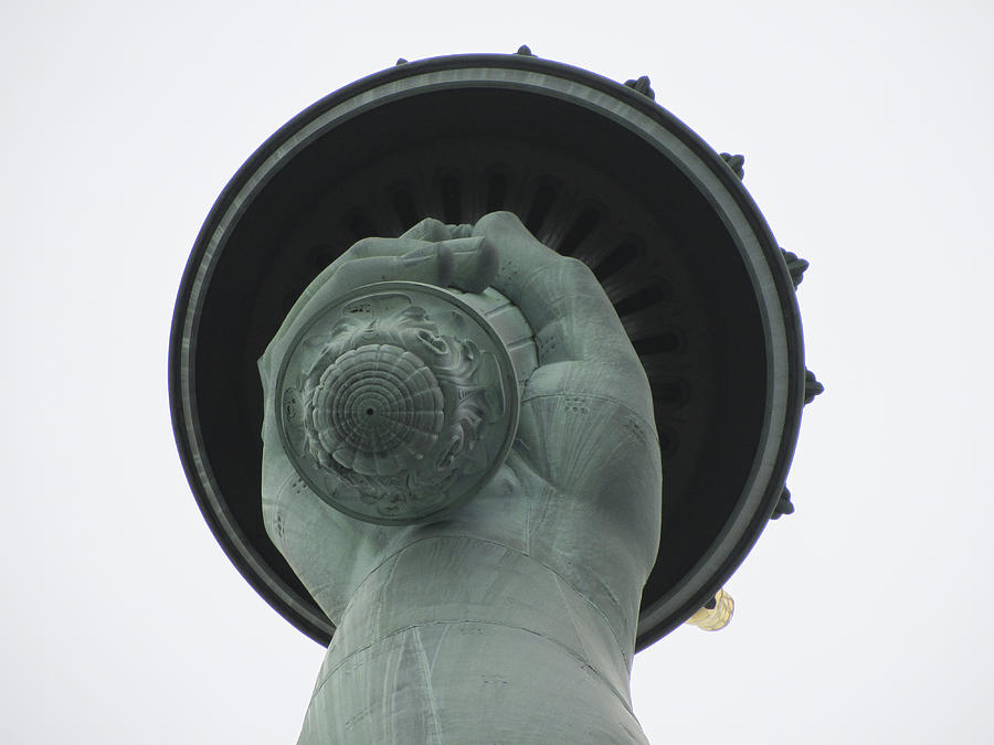 Underside of Liberty Torch Photograph by Erik Burg
