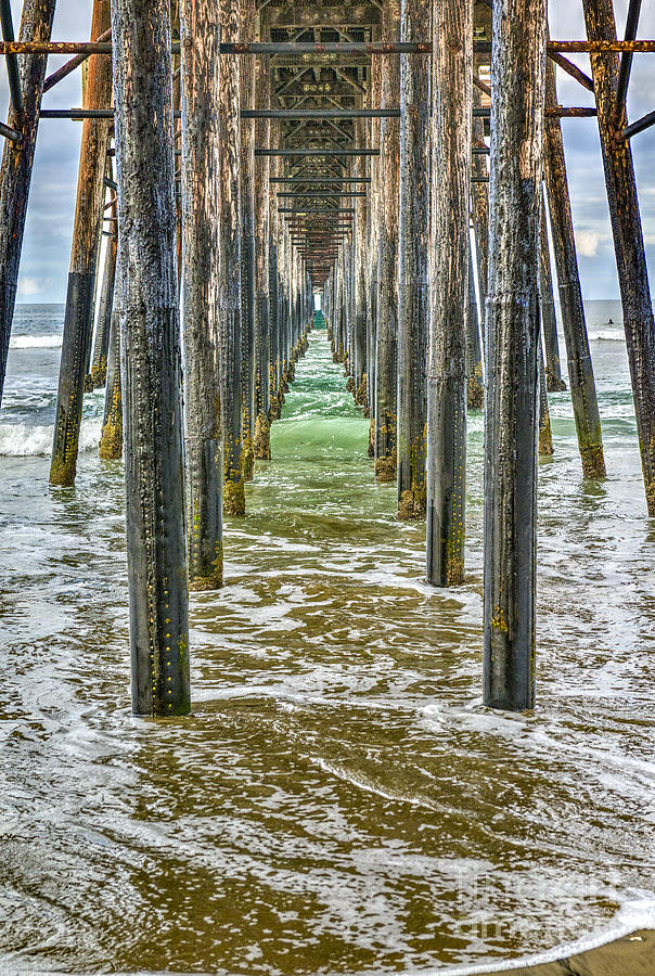 Underside of Oceanside Pier Photograph by David Zanzinger