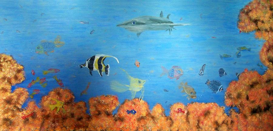 Underwater Adventure Painting by Sandy Hemmer