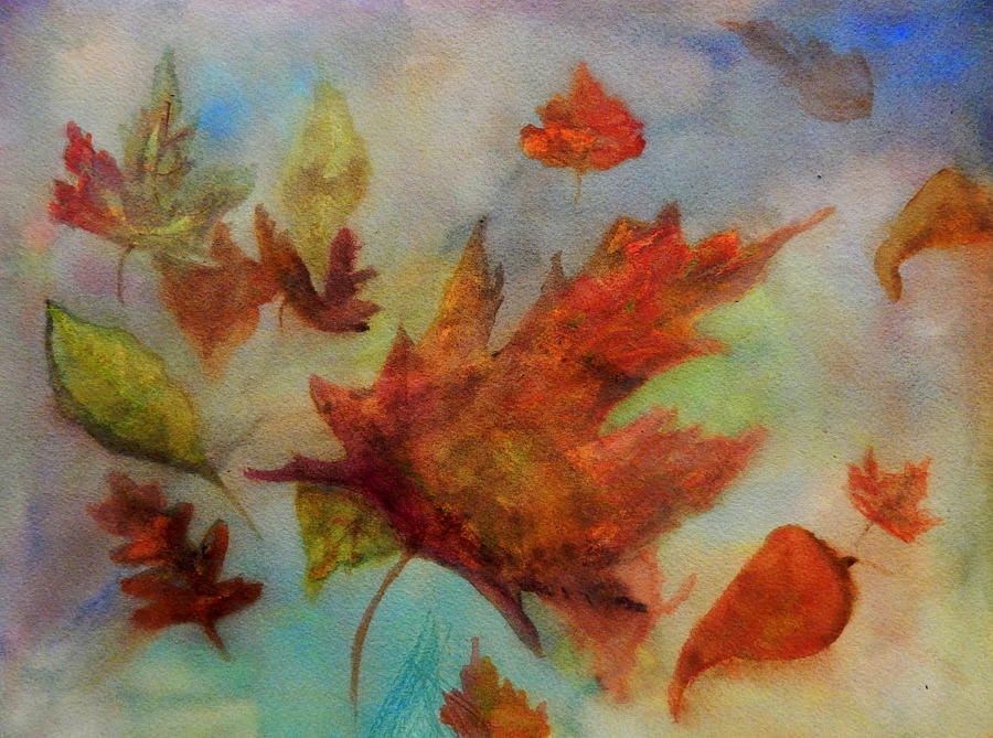Underwater Autumn Painting by Betty-Anne McDonald