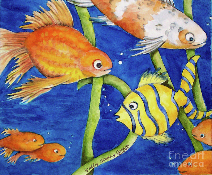 Underwater Color Painting by Sally Storey Jones - Fine Art America