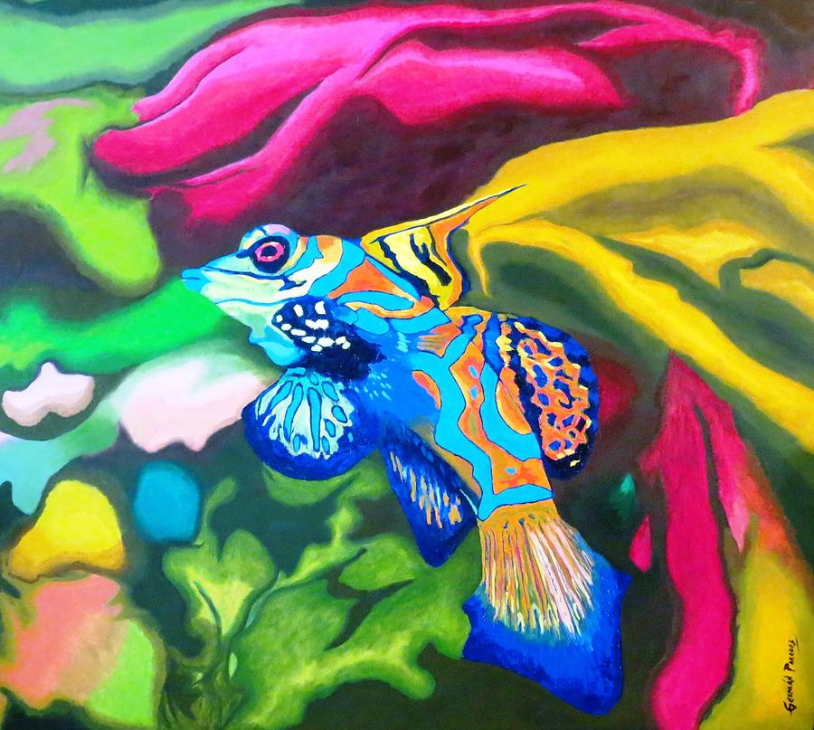 Underwater Colors Painting by German Paredes - Fine Art America