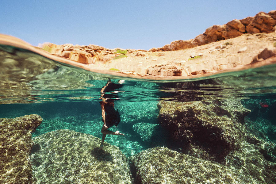 Underwater Jump Photograph by Gemma Silvestre