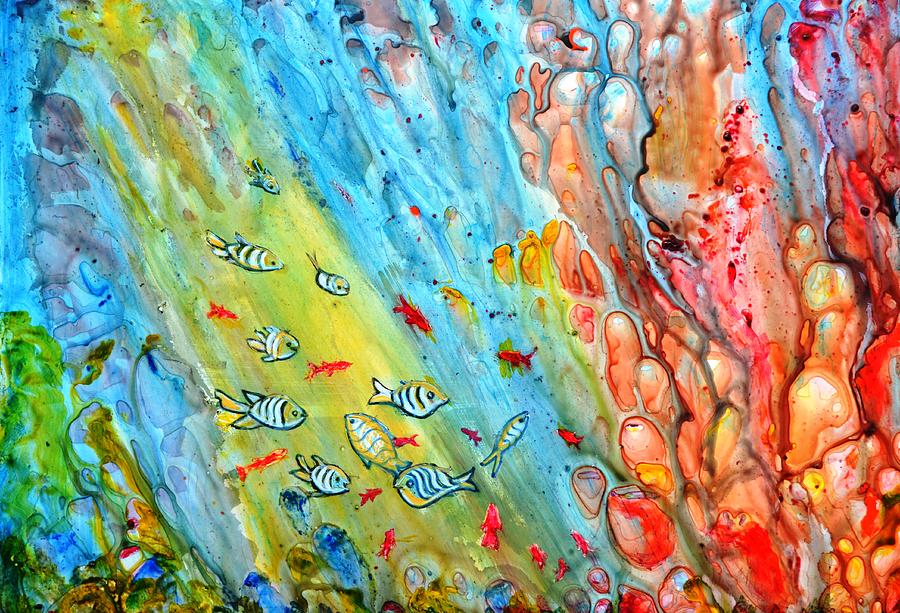 Underwater Magic Series 4 Painting by Manjiri Kanvinde