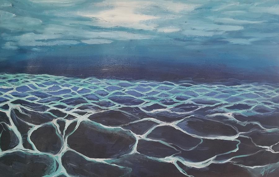 Underwater Ripples Painting by Julie Morrison
