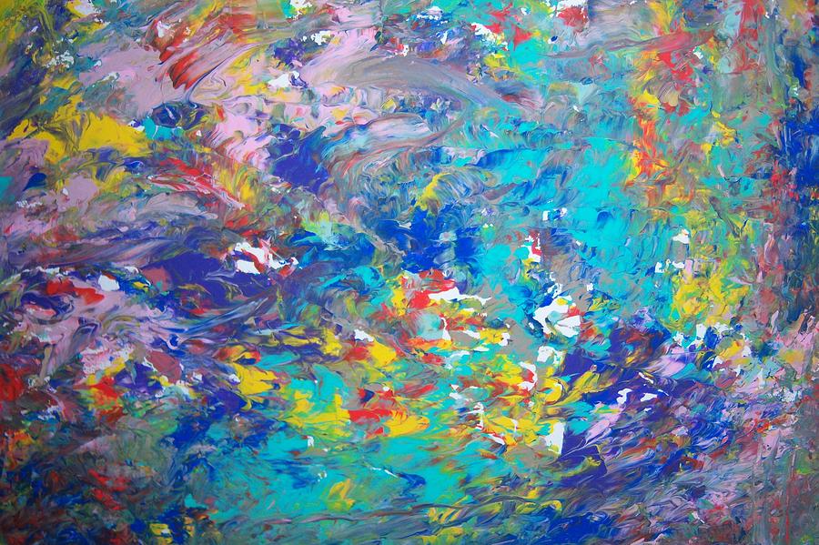 Underwater Rush Painting by Helene Henderson - Fine Art America