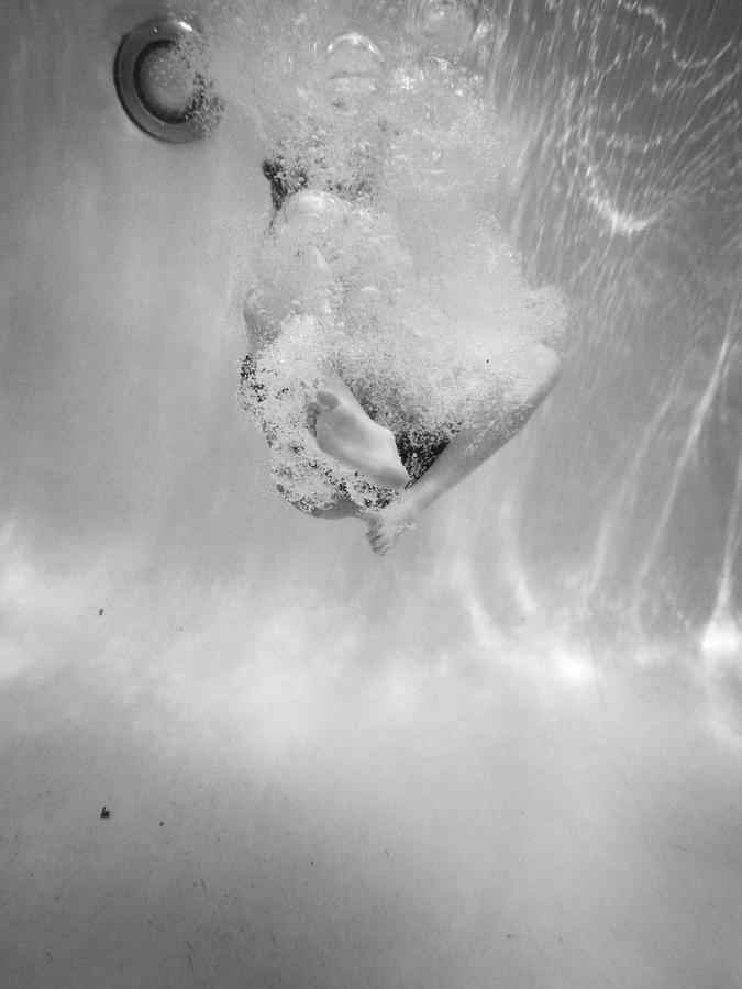 Summer Photograph - Underwater Series - Canon Ball Dive by Kelly Hazel