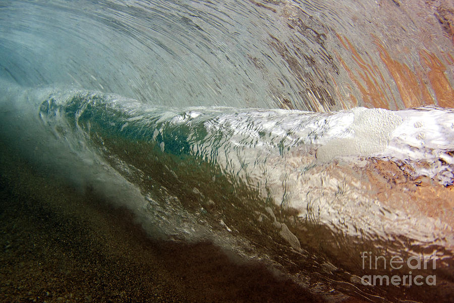 Underwater View Of A Breaking Wave Photograph by Vince Cavataio