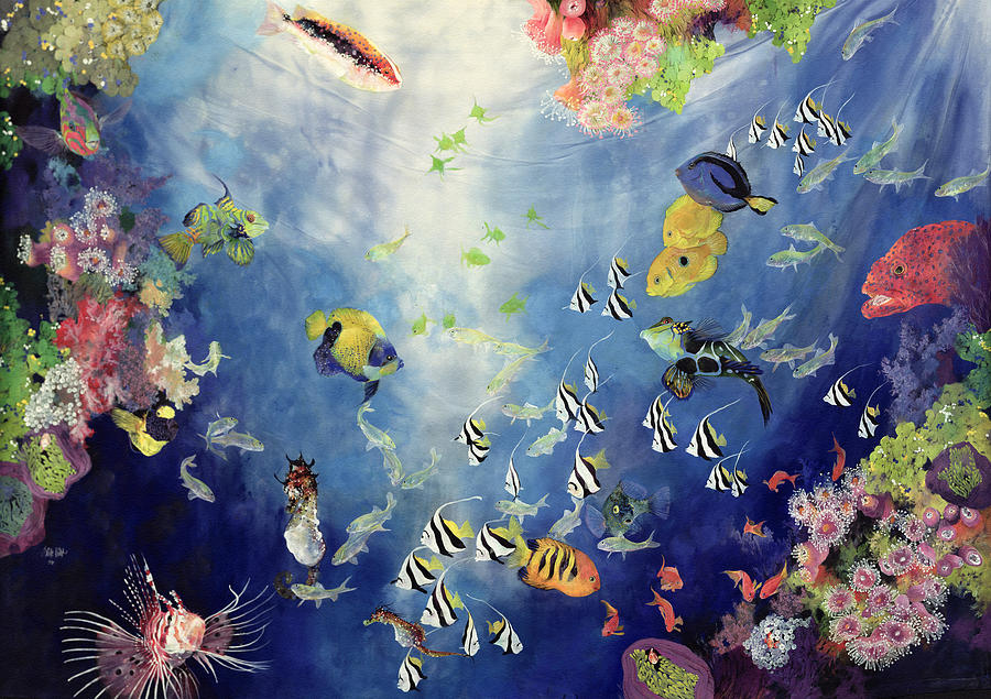 Underwater World II Painting by Odile Kidd