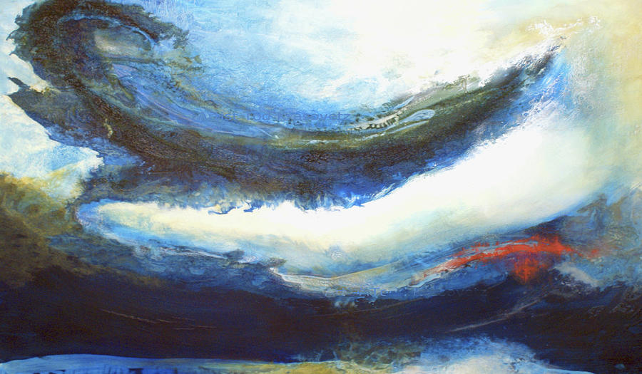 Contemporary Artist Painting - UnderwaterStorm by Todd Krasovetz